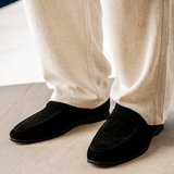 Old Money Suede Penny Loafers