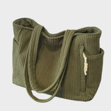 Tilda – Ribbed Tote Bag with Rope Detail