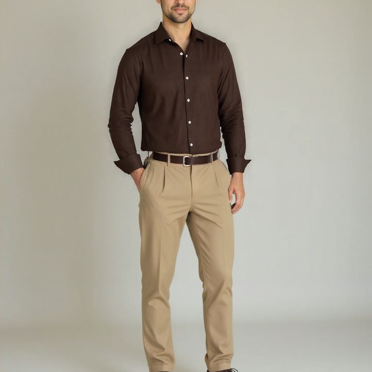 Minimalist Long Sleeve Shirt - Cross & Crown