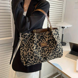Shuvee - canvas bag with leopard print