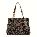 Shuvee - canvas bag with leopard print