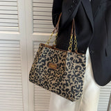 Shuvee - canvas bag with leopard print