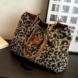 Shuvee - canvas bag with leopard print