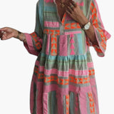 Juliane - Boho Tiered Swing Dress